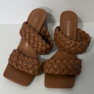 Women's Braided Tan Sandals